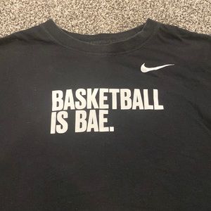 Basketball is Bae Nike baller shirt youth girls size large